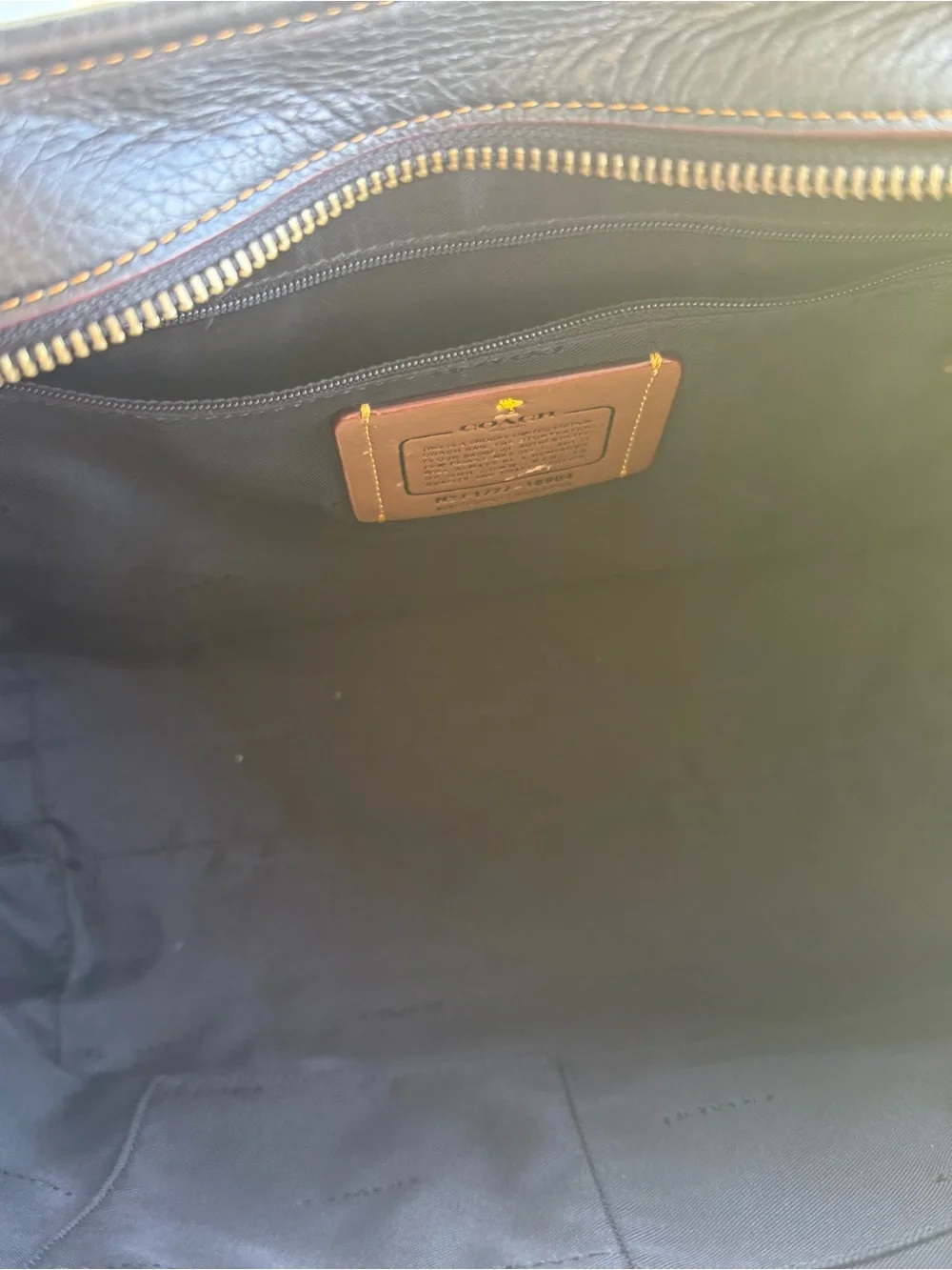 Coach Black Peanuts Character Leather Tote
